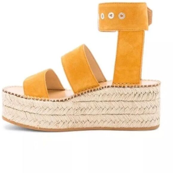 NIB Rag & Bone Tara Sandal in Marigold Suede - Picture 5 of 8